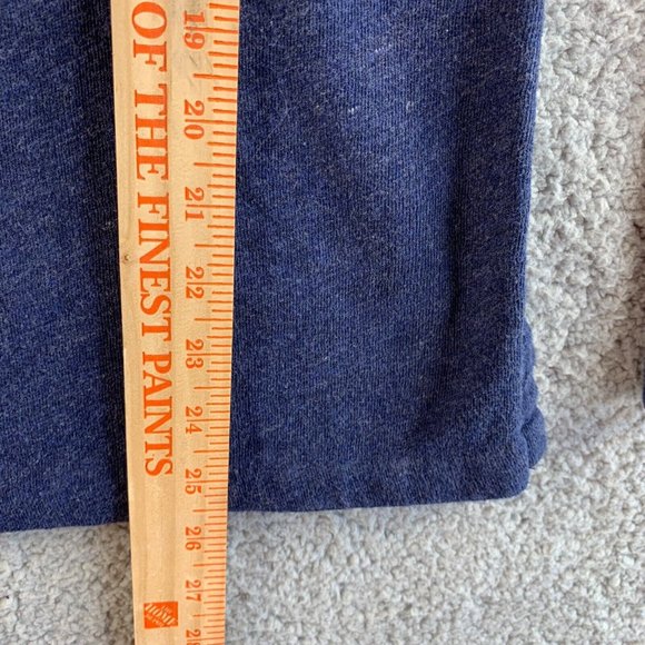 J. Crew Sweatshirt with Side Slits Tunic Womens Small Zipper Terry Lounge Blue - Picture 11 of 12